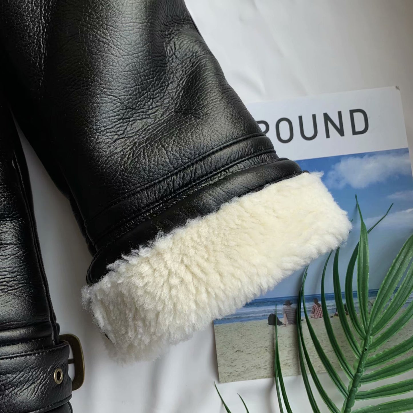 Faux Leather Motorcycle Coat