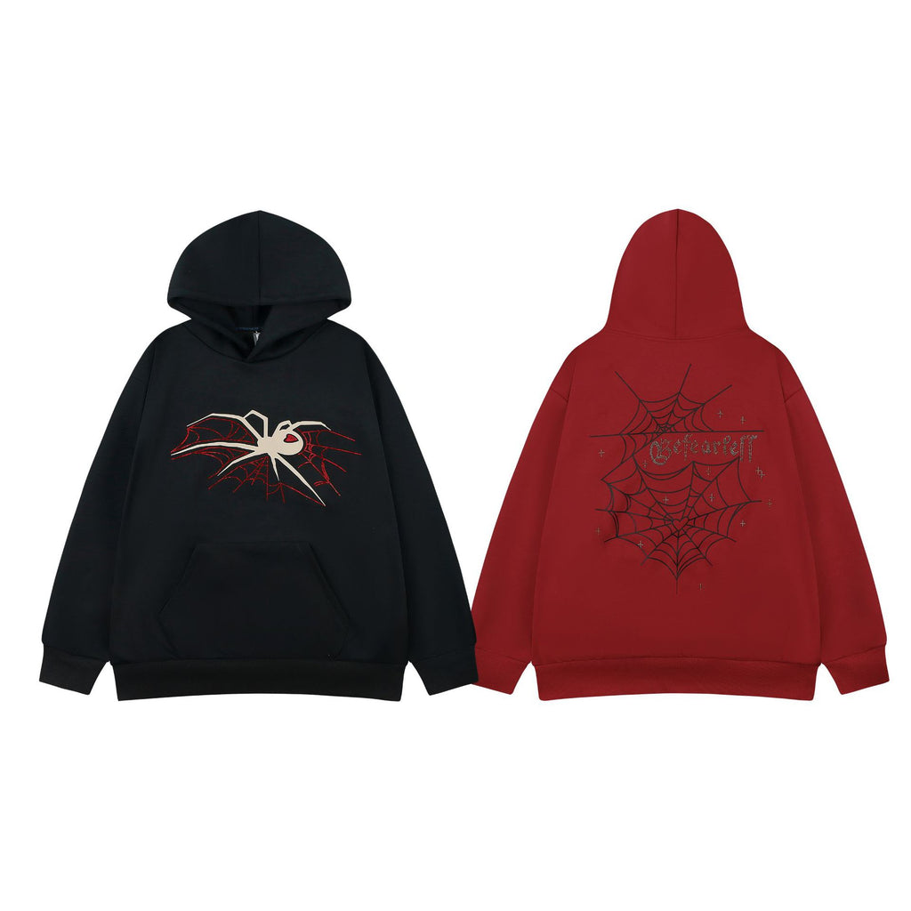 Retro Spider Hooded Sweater