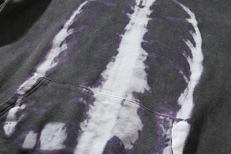 Washed-out X-ray Hoodie