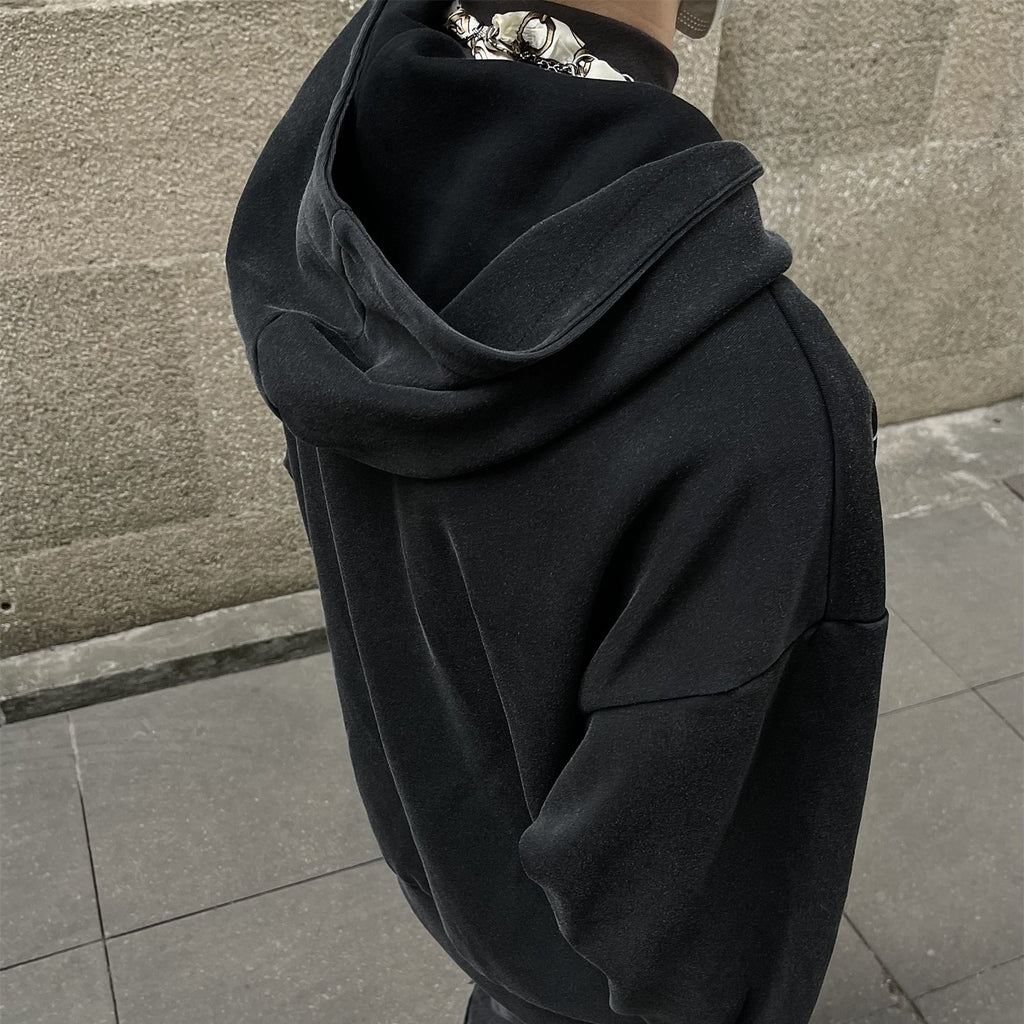 Washed Letter Zip-Up