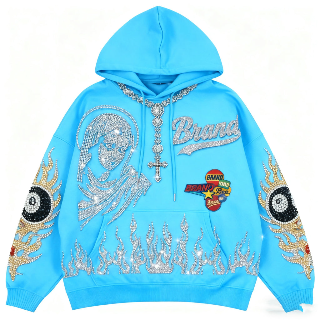 Fashion Casual Printed Polyester Sweater