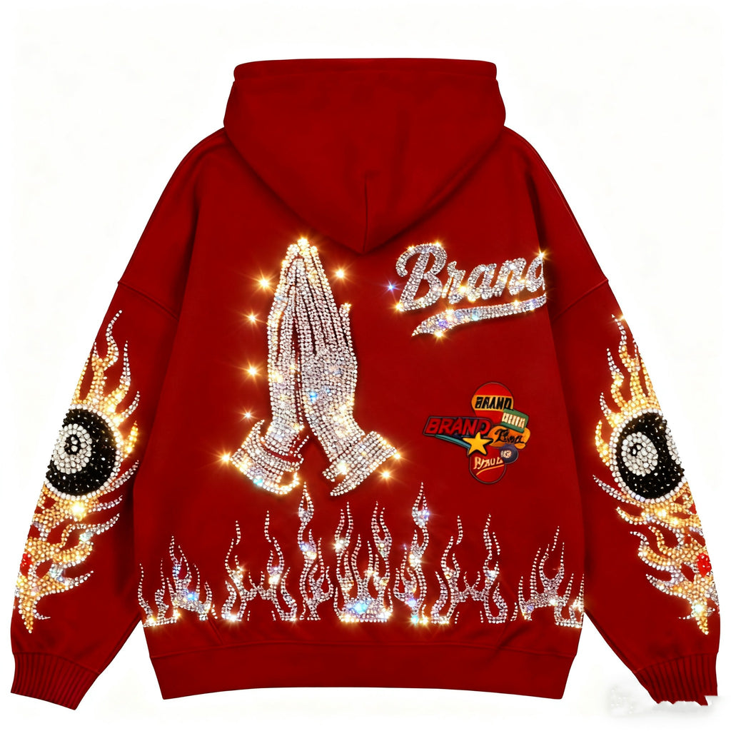 Fashion Casual Printed Polyester Sweater