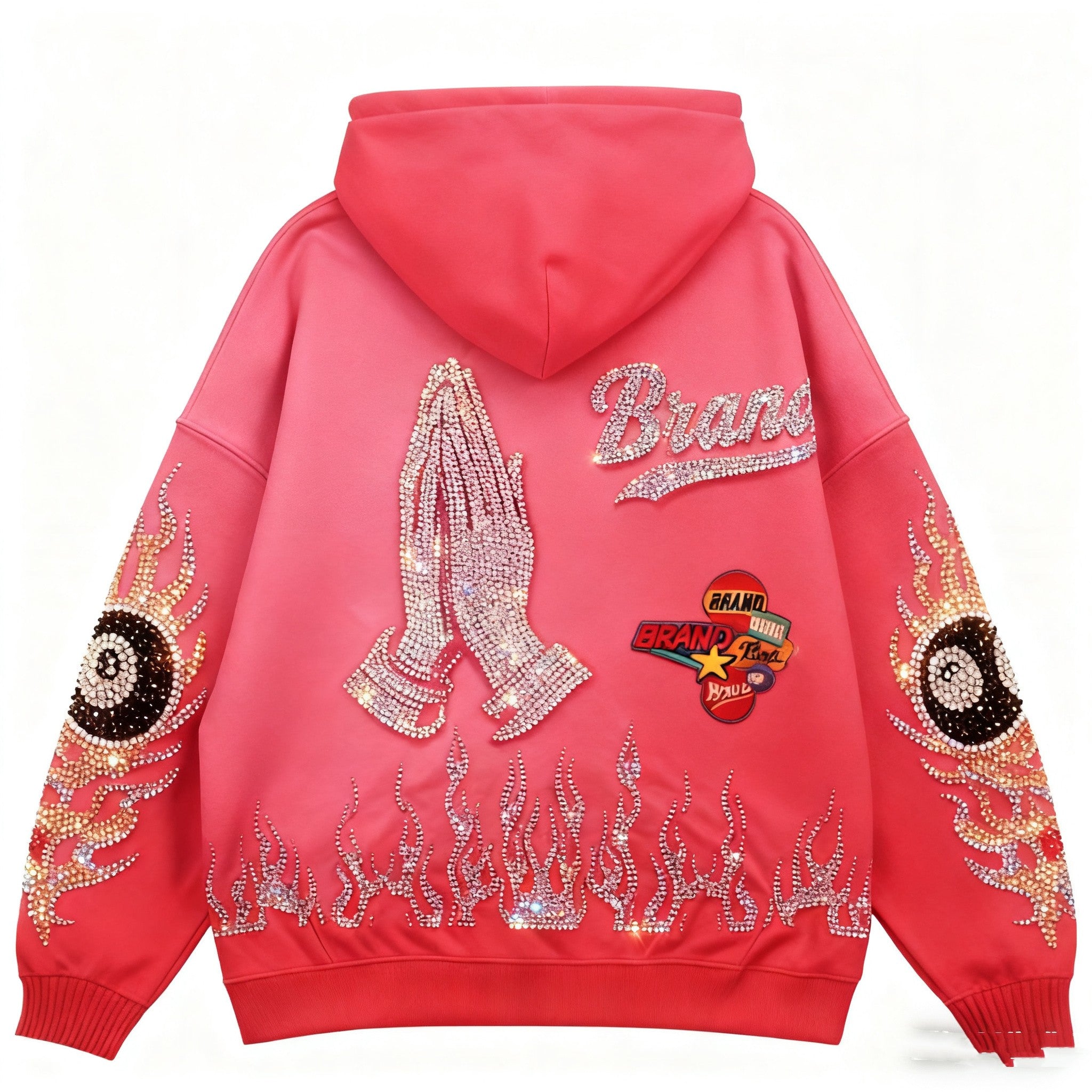 Fashion Casual Printed Polyester Sweater