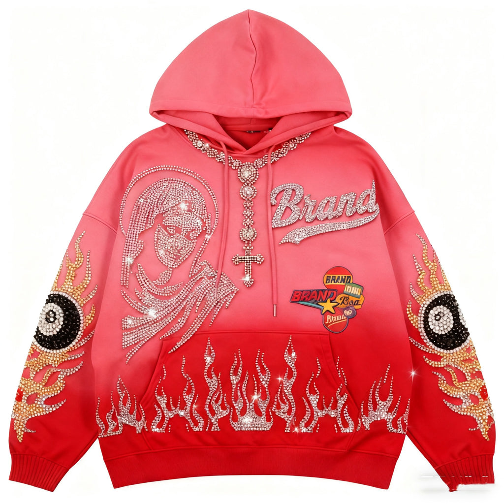 Fashion Casual Printed Polyester Sweater