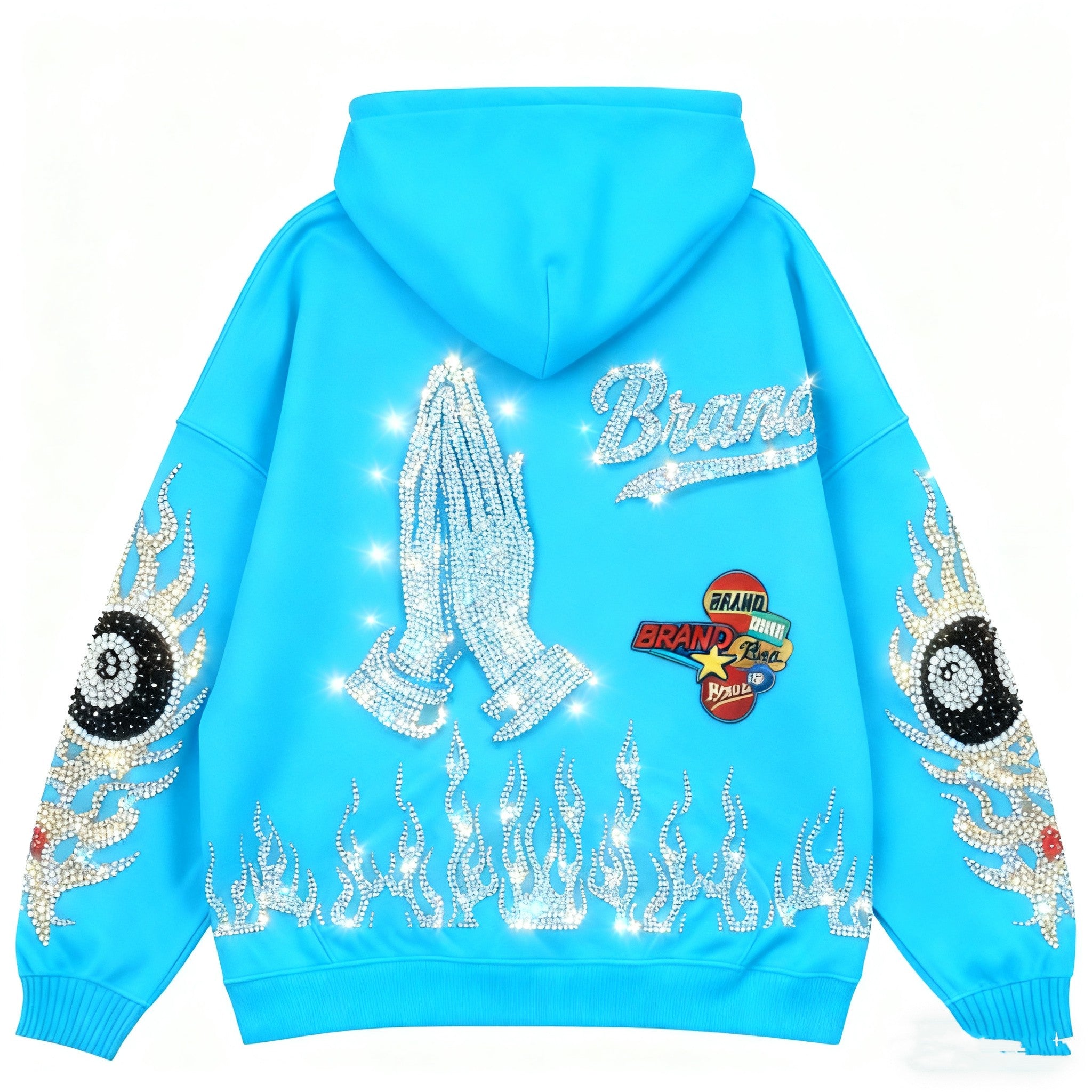 Fashion Casual Printed Polyester Sweater