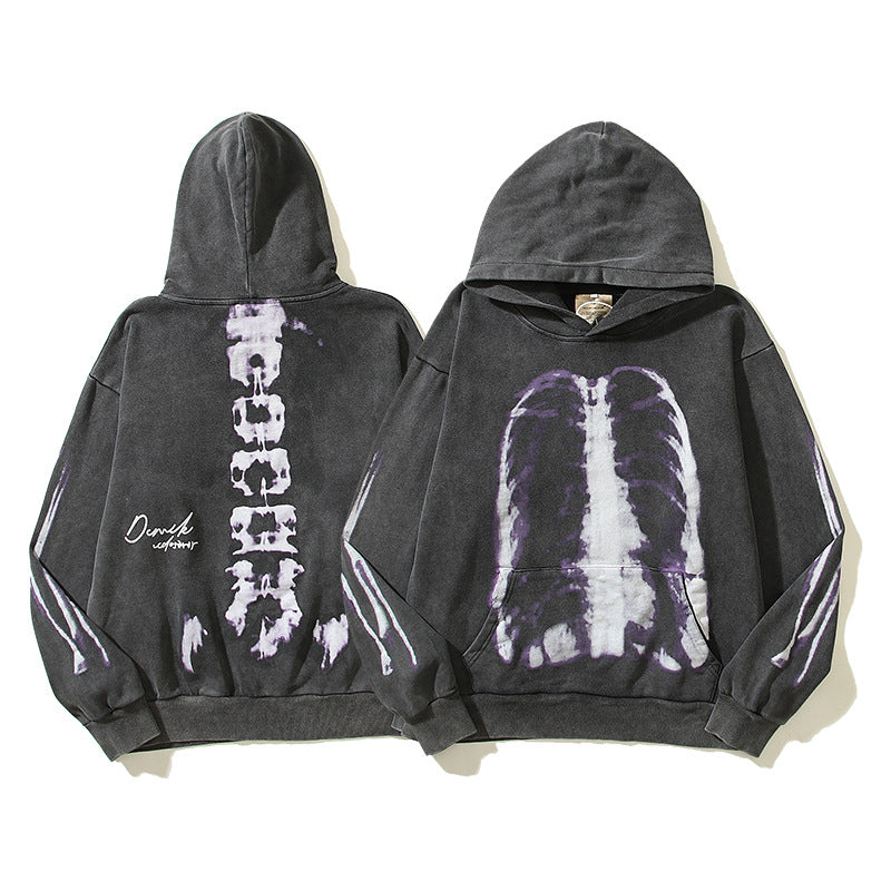Washed-out X-ray Hoodie