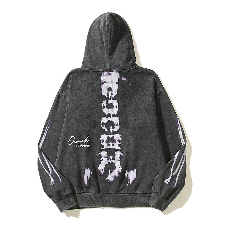 Washed-out X-ray Hoodie