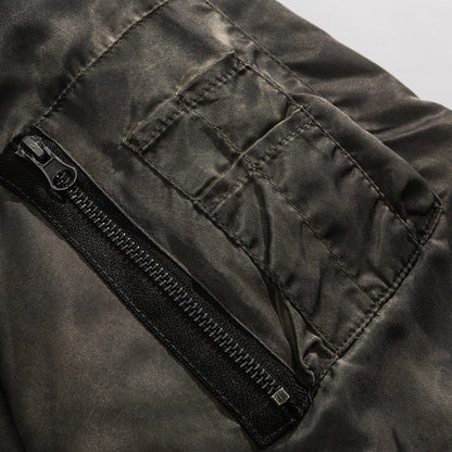 Distressed Baseball Jacket
