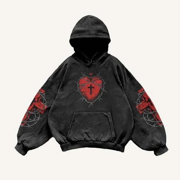 Fashion Casual Printed Polyester Sweater