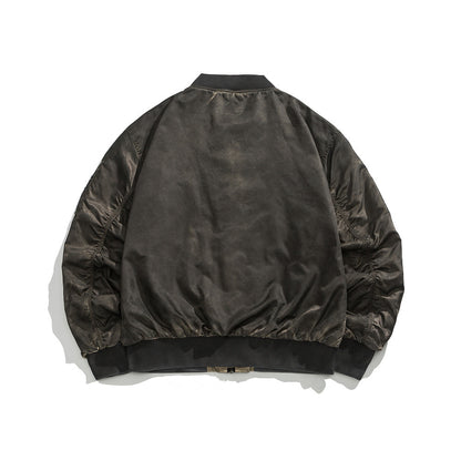 Distressed Baseball Jacket