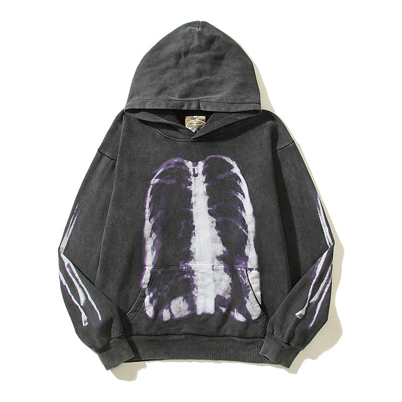 Washed-out X-ray Hoodie