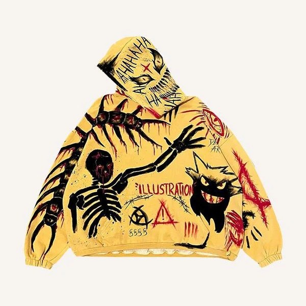 Fashion Casual Printed Polyester Sweater