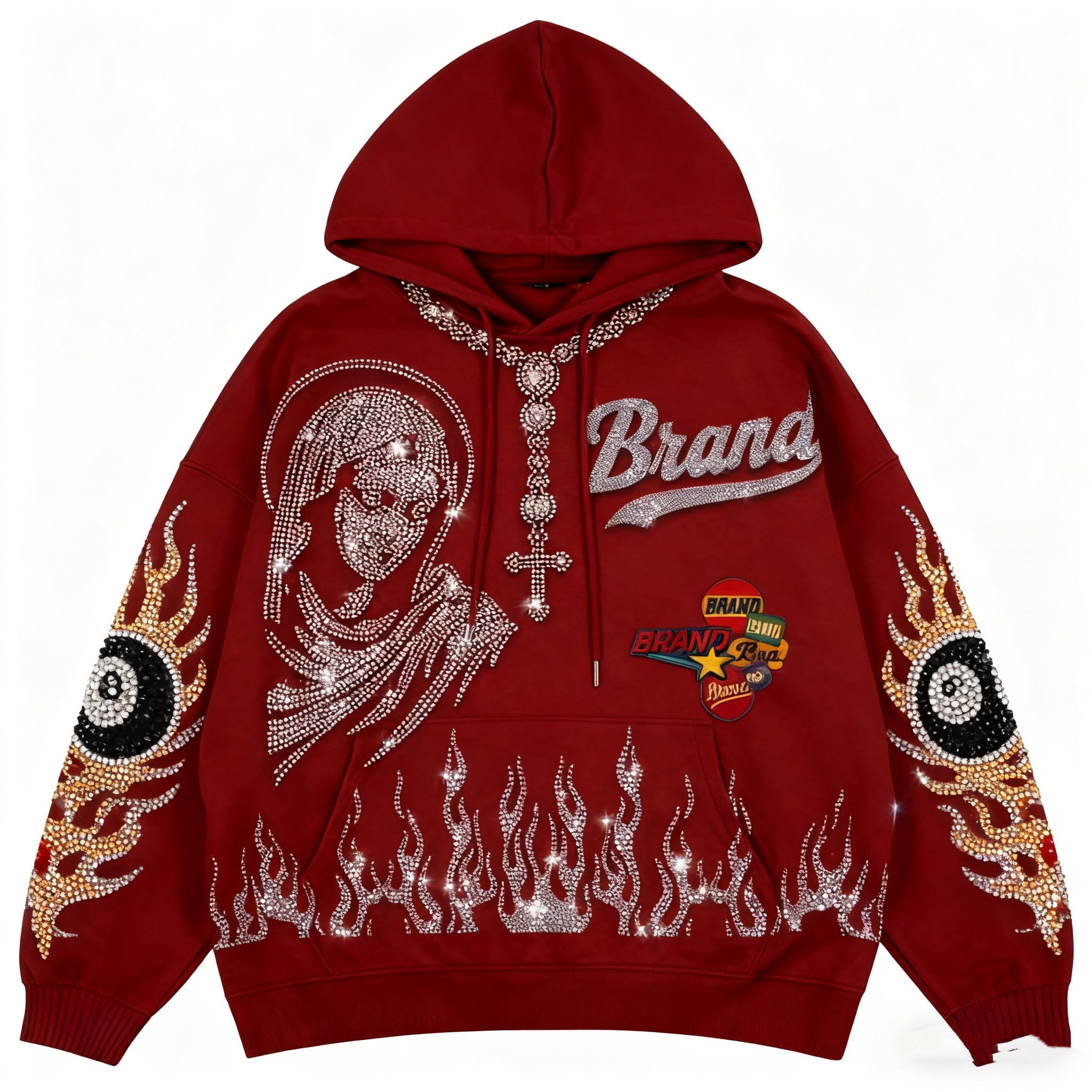 Fashion Casual Printed Polyester Sweater